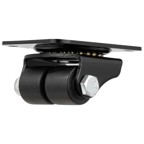 Finnhomy 1 Inch Caster Wheels Set of 4 Heavy Duty Low Profile Plate Swivel Casters Premium Solid Nylon Double Wheels 1,100 Lbs Anti-wear Furniture Casters Extra-Wide Smooth for Bed Workbench Black in Kuwait