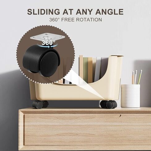 8 قطع 1 بوصة من العجلات القابلة للثقب مجانًا مع ملصقات ومسامير، عجلة عالمية ذاتية اللصق تدور 360 درجة، للأجهزة الصغيرة، والأثاث، وسلة المهملات، وصندوق التخزين in Kuwait