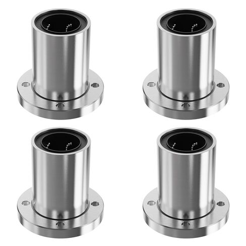 2 Pcs LMF25UU Round Flange Linear Ball Bearings,25mm ID×40mm OD×59mm Length Ball Bearings with Double Seal Linear Motion Ball Bearing for 3D Printers, CNC Slide Bushing & Precision Equipment in Saudi Arabia