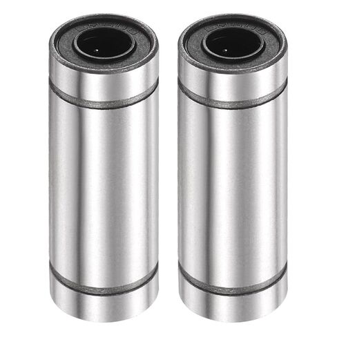 uxcell 4Pcs LM12LUU Linear Ball Bearings, 12mm Bore Dia, 21mm OD, 57mm Length Double Side Rubber Seal Linear Motion Bearing for 3D Printer CNC Machine Applications, ABEC3 in Saudi Arabia