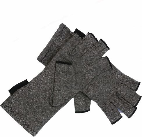 Hand Compression Gloves for Nikken KenkoTherm Glove 17096, Comfortable Support Wear for Hands, Fingerless Gloves for Women & Men, Flexible & Breathable Fabric, Easy Fit & Durable for Daily Use, Medium in Saudi Arabia