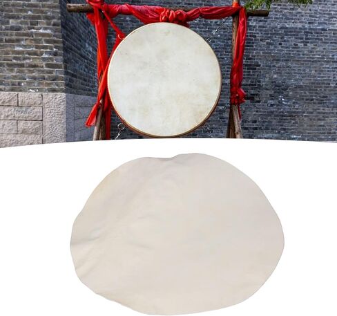 WALFRONT جلد الماعز Djembe رئيس الدف بونغو رأس الطبلة استبدال شقة مستديرة واضحة الصوت 400 مللي متر ضياء in Kuwait