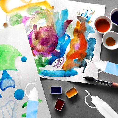 Luxshiny 25ml Needle Tip Squeeze Bottles 25pcs Plastic Applicator Bottles with Precision Nozzle for Paint Glue Moisturizing Liquid Dispensing Reusable for Crafts and Lab Use in Kuwait