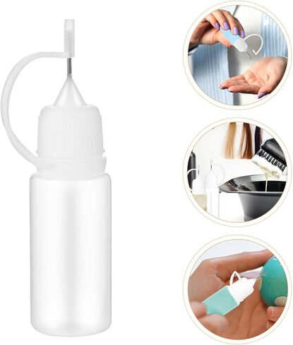 Luxshiny 25ml Needle Tip Squeeze Bottles 25pcs Plastic Applicator Bottles with Precision Nozzle for Paint Glue Moisturizing Liquid Dispensing Reusable for Crafts and Lab Use in Kuwait