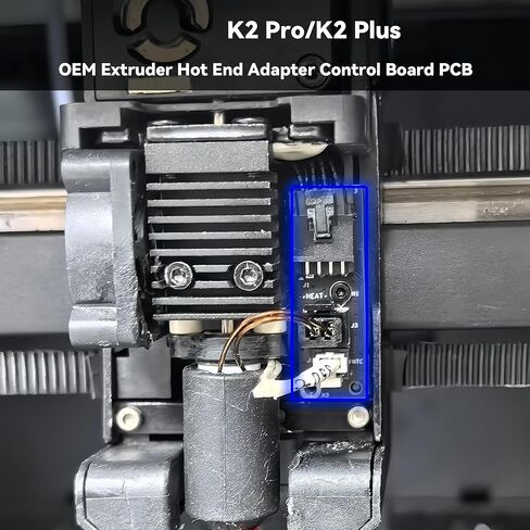 Hotend لوح مهايئ لـ Creality K2 Plus، 37×12×1.6 قطع غيار لوحة مهايئ نهاية ساخنة أصلية للطابعة K2/K2 Pro ثلاثية الأبعاد قطعة واحدة in Kuwait