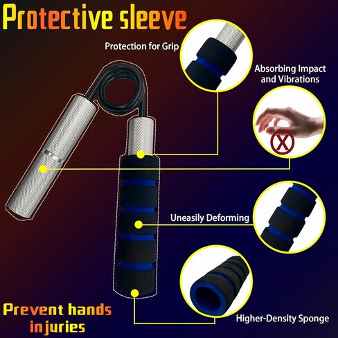 Grip Strength Trainer Set,50-300LB Hand Grip Strengthener,Hand Forearm strengthener 6 Pack, Workout equipment,Strength Training Exercisefor Hand Arm Forearm Wrist Finger in Saudi Arabia