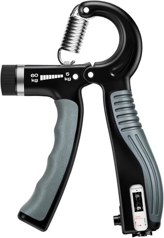 Grip Strength Trainer - Adjustable Resistance 11-132lbs/5-60kg Hand Gripper & Forearm Strengthener Device with Smart Counter for Sports & Rehab in Saudi Arabia