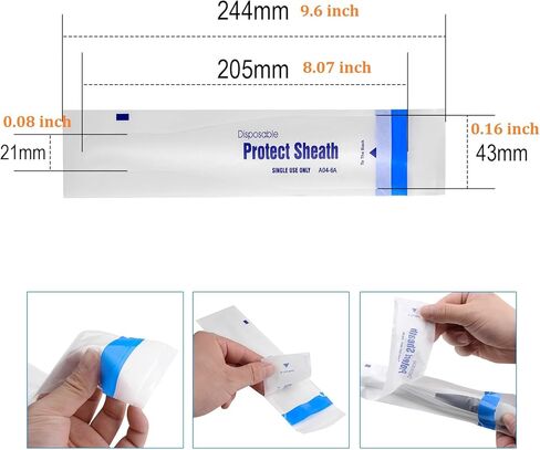 500 PCS Disposable Protective Sheaths Covers Sleeves A04-6A Fit Most USB Camera in Kuwait
