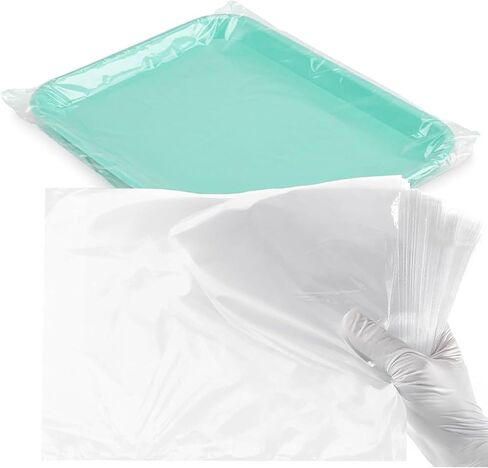 Medium Tray Sleeves 10.5"x14" Plastic Clear Transparent 500pcs or 3,000pcs pack (500) in Kuwait