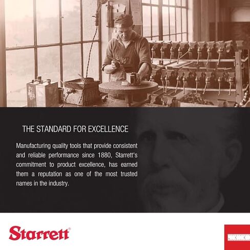 Starrett Rounded Anvil Outside Micrometer with One-Piece Spindle, Satin Chrome Finish and Advanced Sleeve Design - Quick and Easy Adjustment, 0-1" Range, .001" Graduation - 211XP in Saudi Arabia