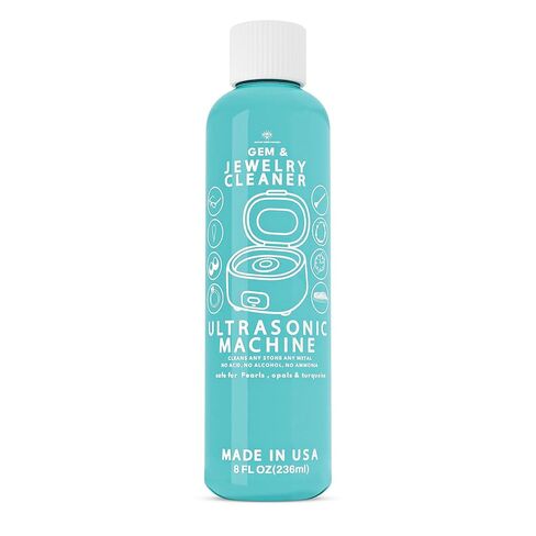 Professional Ultrasonic Jewelry & Eyeglass Cleaner Solution - Removes Smudges, Fingerprints & Buildup for Sparkling Diamonds & Crystal Clear Lenses (8 fl oz) in Saudi Arabia