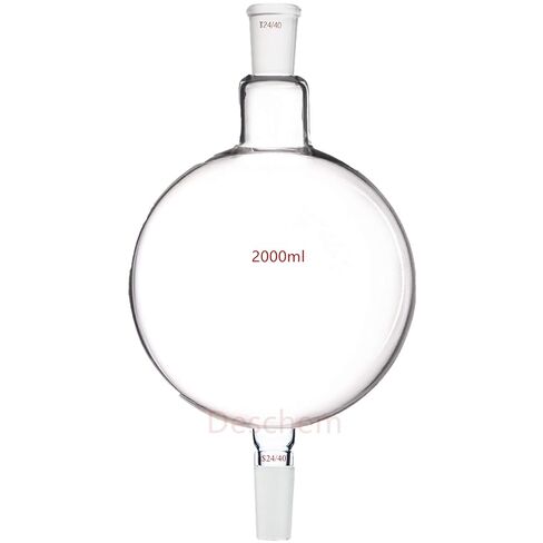2000ml 24/40 Glass Chromatography Reservoir Flask 2L Received Biomass Bottle in Kuwait