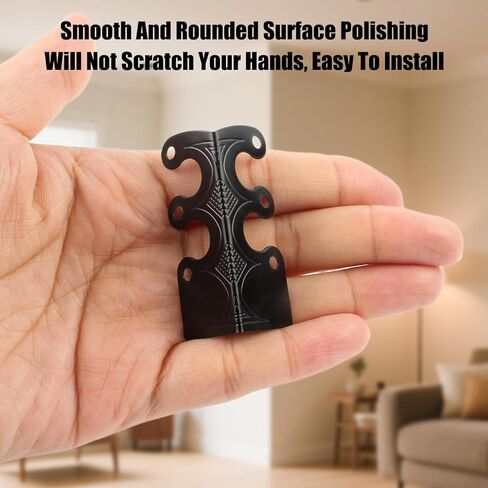 20 قطعة من واقيات زوايا لوح التزلج مع براغي، واقيات زوايا لوح التزيين المزخرف، أغطية حواف معدنية عتيقة لدرج خزانة طاولة الأثاث، أسود in Kuwait
