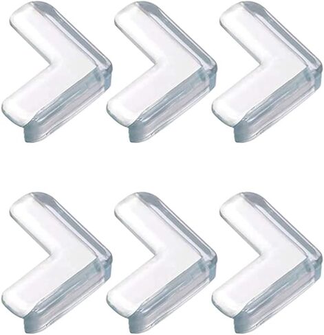 6Pcs Corner Protectors Transparent Edge Protector with Pre-Installed Extra Strong Adhesive Table Edge Protector Residue-Free Removal Head Protector Set in Saudi Arabia
