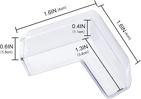 6Pcs Corner Protectors Transparent Edge Protector with Pre-Installed Extra Strong Adhesive Table Edge Protector Residue-Free Removal Head Protector Set in Saudi Arabia