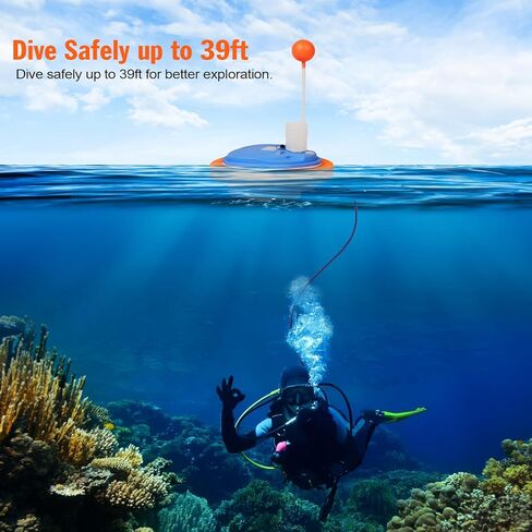 نظام غوص سكوبا قابل لإعادة الشحن من LieyuDive مع BCD، خزان غوص تهوية 3.5 ساعة مع خرطوم ومنظم بطول 39 قدمًا، نظام غوص محمول بدون خزان للغوص الترفيهي والغطس in Kuwait