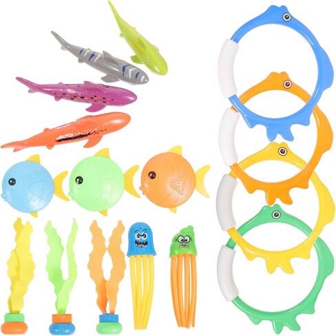 1 Set Diving Set Pool Combination for Underwater Fun Includes Dive Sticks Rings and Sea Creatures for Swimming Training and Water Games for Boys in Saudi Arabia