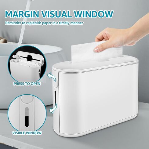 Countertop Paper Towel Dispenser, 12.6"4.5" Large Non-Slip Bottom Napkin Dispenser, Commercial Multifold Paper Towel Holder with Visible Window for Kitchen, Bathroom, Toilet, Hotel in Saudi Arabia
