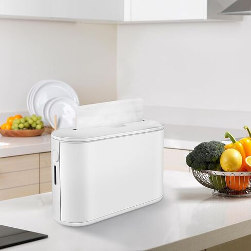 Countertop Paper Towel Dispenser, 12.6"4.5" Large Non-Slip Bottom Napkin Dispenser, Commercial Multifold Paper Towel Holder with Visible Window for Kitchen, Bathroom, Toilet, Hotel in Saudi Arabia
