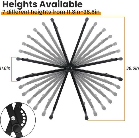 Easily Assembled Keyboard Stand,Heavy-Duty Double-X Piano Stand,Adjustable, Foldable, Portable Keyboard Music Stand with Locking Straps, Black in Kuwait