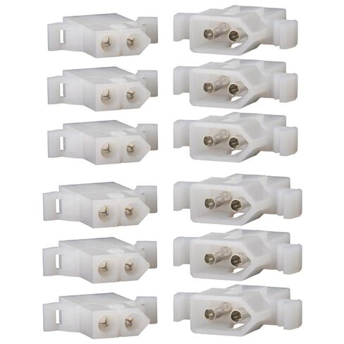Molex (6 Set) 2-Pin Connector Kit 0.062" , 24 AWG to 18 AWG Socket Connectors in Kuwait