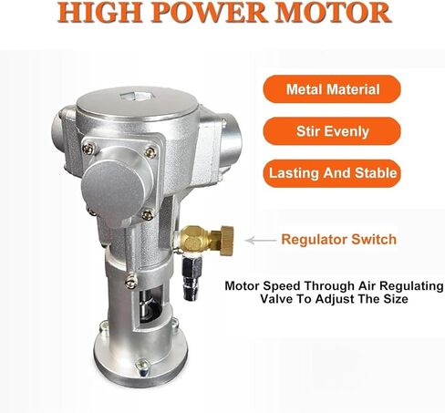 Paint Stirring Machine Bracket, Stirring Pneumatic Industrial Shaker, Adjustable Size, for Slightly Viscous Solution,5 Cylinder in Kuwait
