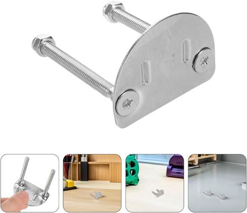 4pcs Roller Skate Bracket Plates Silver Stainless Steel Double Row Mounting Hardware with Shock Absorption for Four Wheel Roller Skate Base Assembly in Saudi Arabia