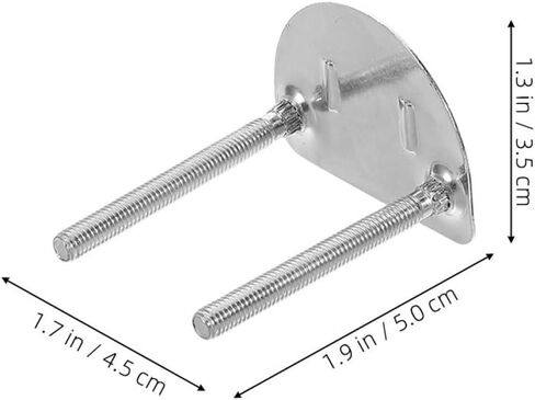 4pcs Roller Skate Bracket Plates Double Row Shock Absorbing Hardware Accessories Silver Metal Quad Skate Base for Smooth Indoor and Outdoor Skating in Saudi Arabia