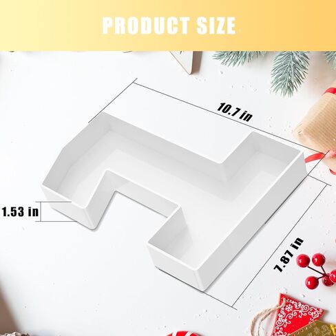 10.7" Acrylic Number Charcuterie Box,Fillable Numbers For Charcuterie,Number Trays for Food,Decorative Number Boxes, Number Shaped Form Tray for Party Decorative Birthday Anniversaries,1 transparent in Kuwait