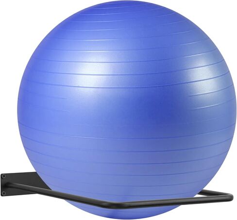 Large Stability Ball Wall Rack - Yoga Ball Storage Rack for Studio, Gym or Home (1 Black) in Saudi Arabia