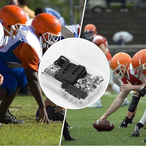 81 Pcs Football Helmet Repair Kit, Hockey Helmet Replacement Parts Including Visor Clips J Clips Srewdriver Chin Strap Adapter Maintenance Tools for Baseball Softball Ice Hockey Accessories in Saudi Arabia