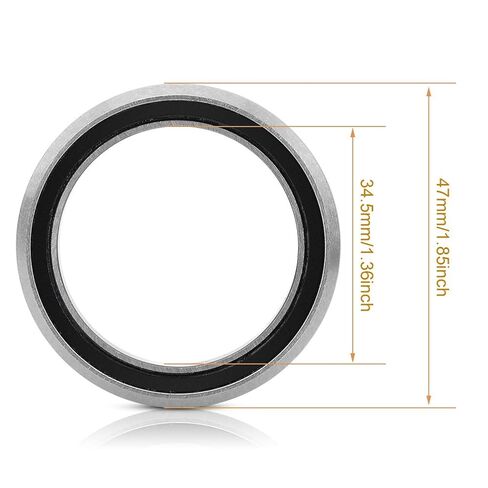 Dioche Bearings, Steel Ring Headset Sealed Bearings Single Repair Accessory(47mm) in Saudi Arabia