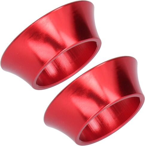 Conical Headset Spacer, CNC Aluminum Alloy Red Stem Spacer 2 Pack Lightweight Durable for Mountain Road Bike Cyclists Mechanics in Kuwait