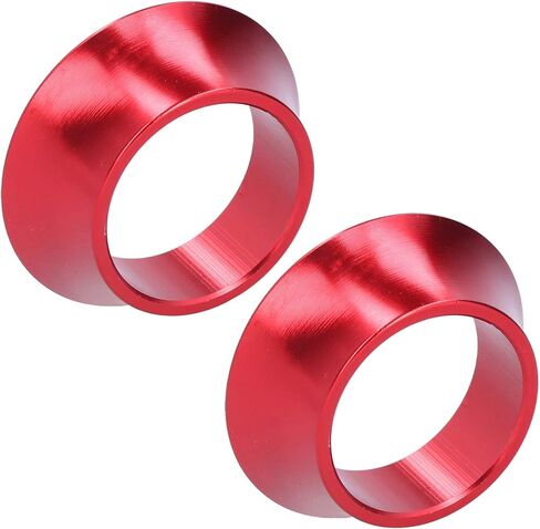 Conical Headset Spacer, CNC Aluminum Alloy Red Stem Spacer 2 Pack Lightweight Durable for Mountain Road Bike Cyclists Mechanics in Kuwait