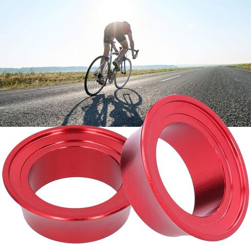 Conical Headset Spacer, CNC Aluminum Alloy Red Stem Spacer 2 Pack Lightweight Durable for Mountain Road Bike Cyclists Mechanics in Kuwait