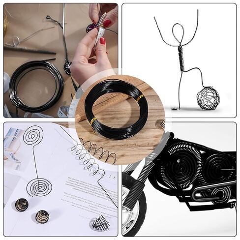 Wire,Aluminum Wire, Flexible Aluminum Craft Wire 30m Malleable Metal for Jewelry Making, DIY Crafts in Saudi Arabia