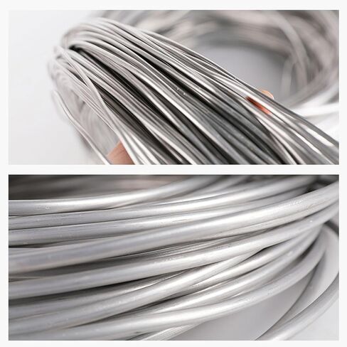 Wire,Aluminum Wire, Aluminum Wire 2M - 99.99% Pure Bendy Craft for DIY, Bonsai, and Industrial Use 4.5mm to 8mm Diameter in Saudi Arabia