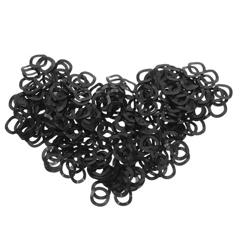 1000pcs 6mm Inner Diameter Black Wavy Spring Washers, Manganese Steel Triple Wavy Compression Gaskets for Screw Bolts and Electrical Connections in Saudi Arabia