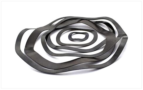 Wave Washers, Compression Spring Steel 65Mn Wave Crest Washer Gasket Shaped m40-m118, 5PCS in Kuwait