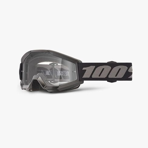 100 ٪ Strata Mini Moto/MTB Goggle - Black ؛ واضح in Saudi Arabia