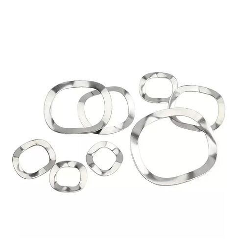 Wave Washers, M3 M4 M5 M6 M8 M10-M51 304 Stainless Steel Bearing Shafts Three Wave Crest Type Spring Washer Gasket in Kuwait