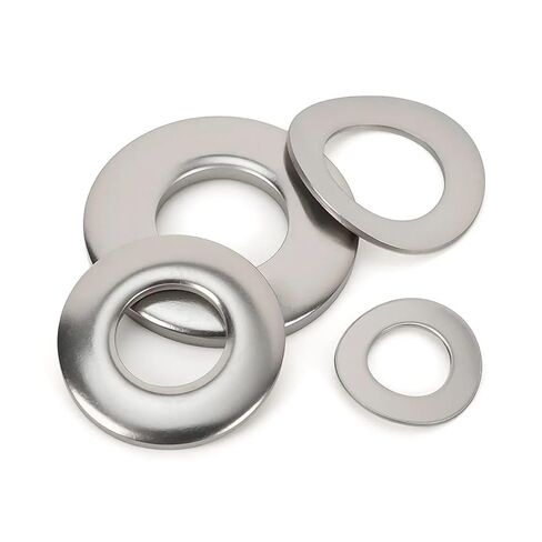 Wave Washers, M3-M12 Stainless Steel Circular Elastic Wave Corrugated Metal Washers Concave-Convex Dish-Shaped Spring Gaskets in Kuwait
