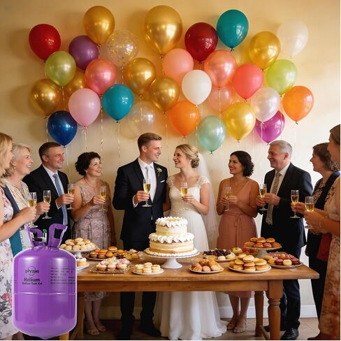 7L Helium Tank for Balloons at Home Tank Upto 30 Latex Balloons and Ribbons Included 1-Tank in Saudi Arabia