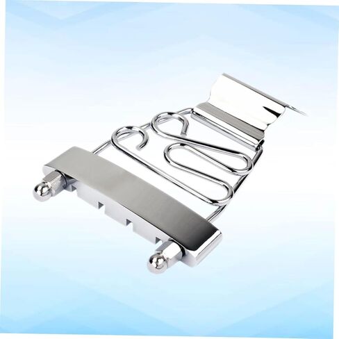 BESTonZON Adjustable String Guitar Tailpiece for Jazz Archtop Bass Silver Guitar Accessories for DIY Projects and Music Enthusiasts in Saudi Arabia