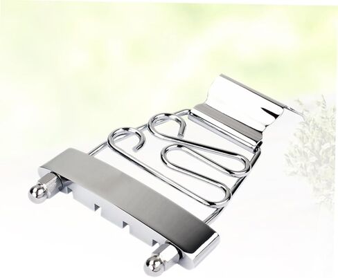 BESTonZON Adjustable String Guitar Tailpiece for Jazz Archtop Bass Silver Guitar Accessories for DIY Projects and Music Enthusiasts in Saudi Arabia