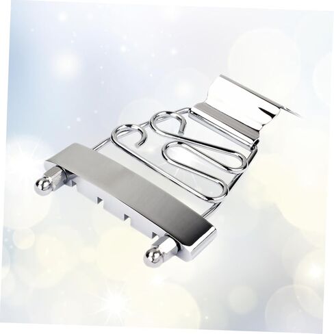 BESTonZON Adjustable String Guitar Tailpiece for Jazz Archtop Bass Silver Guitar Accessories for DIY Projects and Music Enthusiasts in Saudi Arabia