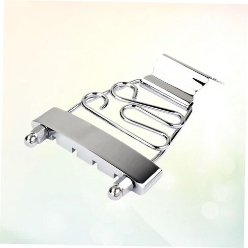 BESTonZON Adjustable String Guitar Tailpiece for Jazz Archtop Bass Silver Guitar Accessories for DIY Projects and Music Enthusiasts in Saudi Arabia
