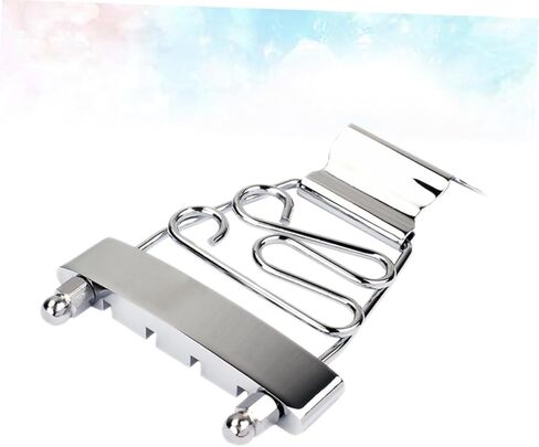 BESTonZON Adjustable String Guitar Tailpiece for Jazz Archtop Bass Silver Guitar Accessories for DIY Projects and Music Enthusiasts in Saudi Arabia