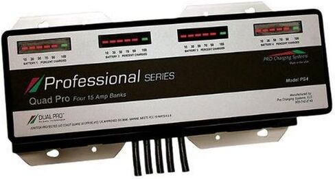 Pro Charging Systems PS4 Professional Series Marine Quad Pro Four 15 Amp Bank in Saudi Arabia
