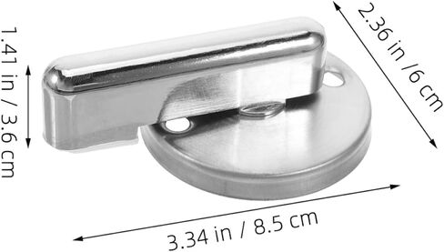 2pcs Commercial Bathroom Indicator Door Lock with 304 Stainless Steel Handle, Vacancy Occupied Privacy Latch for Public Restroom Partitions, Silver Finish in Saudi Arabia